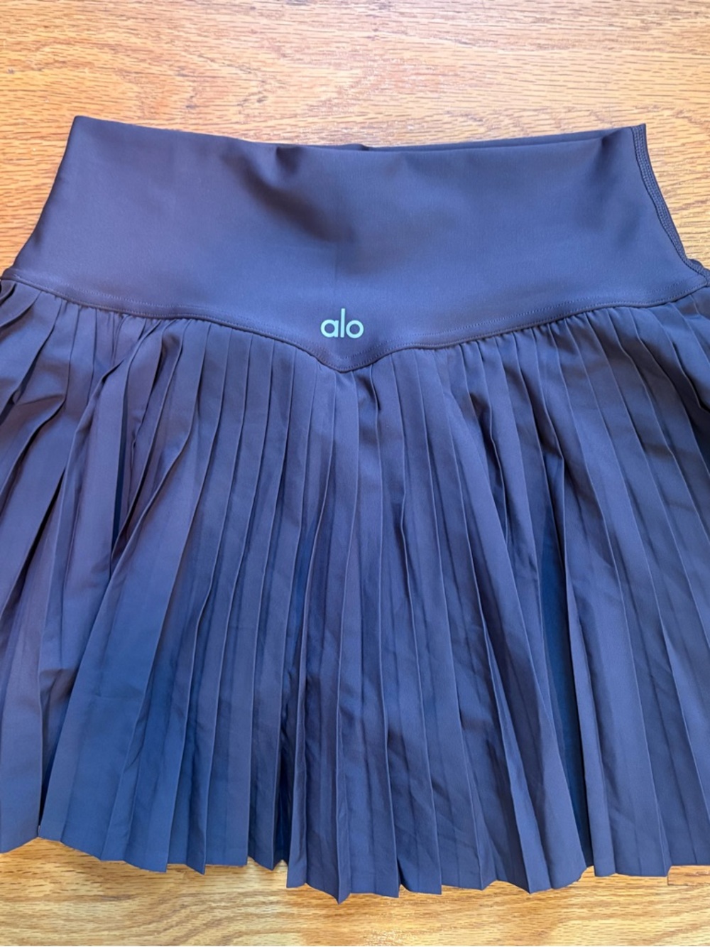 ALO Yoga Slate Pleated Skater Skirt